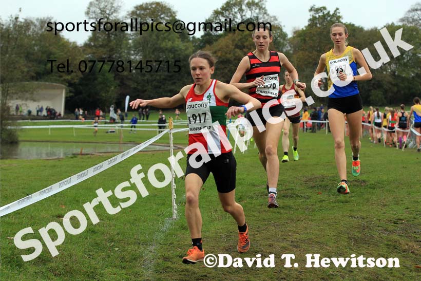 Senior Women, 2022 National Cross Country Relays, Berry Hill Park, Mansfield.  Photo: David T. Hewitson/Sports for All Pics